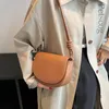 DrawString 2024 Designer Bags Luxury Pu Leather Crossbody Bag For Women Brown Shoulder Ladies Vintage Flap Handväskor Kvinnliga bolsor