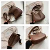 Schoudertassen Pu Lederen Crossbody Tas Voor Vrouwen 2024 Vintage Grote Dames Tote Koreaanse Mode Luxe Designer Vrouwelijke Handtassen