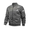 2023 Veste de vol à col montant transfrontalier Printemps Automne MA1 Veste de pilote Uniforme de baseball Manteau de couleur unie pour hommes h08x #