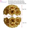 Embossing 1pc Full Flower Ball Artificial Silk Rose Wedding Table Centerpieces Kissing Pomanders Marriage Party Decoration Hanging Flori