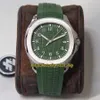 ZF Topversie Aquanaut 5168G-010 groene wijzerplaat Cal 324 SC automatisch mechanisch 5168 herenhorloge saffier stalen kast rubberen luxe Spo285Y