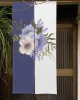 Vorhänge Morden Art Kleine Blumen Türvorhang Minimalistische Pflanzen Wohnzimmer Dekor Trennvorhang Drapieren Eingang Hängender Halbvorhang