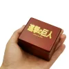 Boxes Anime Attack On Titan Music Box Bronzing Guren no Yumiya Musical Wind Up Wooden Gift for Children Birthday New Year Christmas