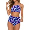 Costume da bagno da donna Costume da bagno bikini con farfalla Mandala Animale carino Vita alta da donna Bikini alla moda sexy Set costumi da bagno grafici push up