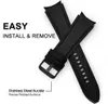 Titta på Bands Leather Silicone Strap For Samsung Watches 6/5/4 40 44mm 4/6 Classic 42 43mm 46 47mm läderkornband för Galaxy Watch 5Pro 45mm 24323