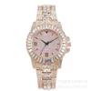 hoogwaardige luxe heren Watch Women Fashion Diamond bezaaid dameskwarts 1A1E