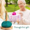 Knitting Wood Yarn Holder For Knitting Crochet With Hole Knitting Embroidery Accessory Gift Yarn Organising Tool For Granny