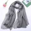 Sarongues tamanho grande preto linho de algodão retro masculino feminino feminino capa de chuva lenço de outono shawl shawl stoll masscarf 24325