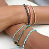 Link Bracelets CCGOOD Colorful Natural Stone Beaded Gold Plated 18 K High Quality Boho Beach Style Bracelet For Women Pulseras