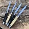 4Models 10 '' Stiletto Mafia Otomatik Knife 440C Blade Reçine Kulpları Yatay Cep Bıçakları EDC Araçları