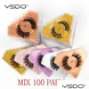 Falsche Wimpern Ysdo Lashes Wholesalewholesale Eye Bk 4/10/50/100 Stück natürliche lange flauschige Wispy Faux 3D Nerz Drop Lieferung Dh6Mn