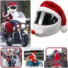 Motorcykelhjälmar hjälm er rolig julhattdekoration Santa Claus P Motorcykel Moto Tillbehör Drop Delivery Automobiles Motorcy OTQLC