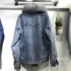Women Denim Cost Single Breasted Button Jackets Fleece Patchwork Cardigan Pockets Outerwear Casual Warm Solid Loose Fit 240311