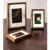 Frame Black Walnut Photo Frame Real Wooden Round Corner Swing Table 6/7/8 Inch Mortise Tenon Photo Frame Home Decoration Picture Fram