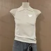 Damen-Cropped-Tops, Designer-T-Shirts, bestickt, sexy Sommer-Strickwesten, Pullover, Tank-Tops