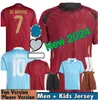 Maglia Belgio 24 25 Maglia da calcio DE BRUYNE LUKAKU DOKU 2024 Maglia da calcio per squadra nazionale Euro Cup 2025 Kit per bambini adulti CARRASCO TIELEMANS BAKAYOKO TROSSARD uniforme