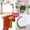 Zasłony 50*570 cm Tiul z zasłony Wedding Arch Drape Szyfona Ceremonia Odbiór Drapery