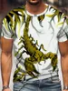 Scorpi Tier 3D Gedruckt T-shirt Männer Straße Fi Stil Übergroßen Hip Hop T-shirt Sommer Persality Trend Hemd j98E #