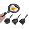 Mini poêle à frire aux œufs, poêle à induction avec revêtement antiadhésif, idéale pour les omelettes rapides, les crêpes, les accessoires de cuisine