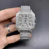 Conjunto de pinos masculinos hip hop diamante relógios mais recentes aço inoxidável totalmente automático relógios esportivos mecânicos235d