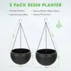 1 pk hangende plantenbakken Zelf Watergedelende manden voor binnen buitenplanten bloemplant Pot tuin 2 verschillende stukken 240320