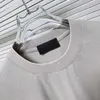 bパリ修正ハイバージョン24SS洗浄古いフィルムレター印刷された男女のための半袖Tシャツ