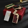 Tändare Nya Derui Metal Langsheng Kerogen Lighter High-End Lighter SMRED VERSION MINI SIDE-SLIDING OPEN FLAME LIGHTER 240325