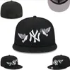 Unisexe en gros Yankees Snapbacks Sox Baseball Designer Luxury Caps ajustés de la lettre de taille