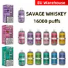 EU-Lagerhaus wilde Puff Vapes 16000 15000 Puffs E Zigarette 26ml E-Liquid Pod 5% 10 erstaunliche Aromen 650 mA wiederaufladbar Einweg-Vapes gegen Elfbar Randm Puff 9000