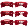 Vêtements pour chiens 30 / 50pcs mignon noeud papillon amour style fournitures pour animaux de compagnie Saint-Valentin petit chat cravates noeuds rouges