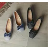 Casual Shoes French Woman's Flats Microfiber Ballet Bowtie Boat Low Heels Slip On Flat Woman Black Loafers Spring Autumn
