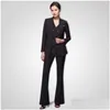 Femmes Deux Pièces Pantalons Mode Femmes Costume Automne Formelle Slim À Manches Longues Blazer Pantalon Gilet Bureau Dames Travail D'affaires Porter Drop De Otdpp