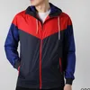 Mens jaquetas jersey capuz esporte windbreaker jacket robe street moda de várias cores casacos de roupas de futebol mano de treinamento de futebol m-4xl