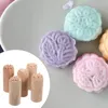 Garrafas de armazenamento 2cm carimbo de madeira DIY blocos de impressão de cerâmica decorativos mini selos naturais para