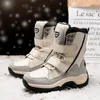 Wandelschoenen Dames Snowboots Winter Outdoor Waterdicht Pluche Warm Enkel Antislip Casual Mode Sneakers Voor Platform
