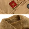 2023 Casacos de inverno Quente Jaquetas de lã grossa para homens Marca Wool Liner Big Size Jacket Outwear Men Army Tactical Bomber Jacket Men J3vV #