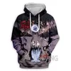 Death Rock Band 3D Impresso Fi Hoodies Moletons Harajuku Moletons com Capuz Tops Roupas para Mulheres / Homens M9yz #