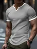 Men's T Shirts Vintage Loose Short Sleeve Shirt For Men Summer Patchwork Peach Blossom Bug Casual Tops Solid Color Sports T-Shirts Clothing