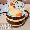 Tasses créatives en forme de seau d'eau Capybara, tasses à café polyvalentes de dessin animé pour enfants, cadeau d'anniversaire et de noël