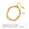 Chain Vnox Girls Youth Gold Bracelet Womens Layered Satellite Chain Bracelet Bracelet Simple and Unique Street Jewelry 240325