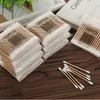 2000Pcs/Lot Mini White Cotton Swabs Double Soft Buds Makeup Applicators for Eyelash Extension Tatoo Eyebrow Micro Blade Brush 240323