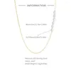 Pendentifs BOAKO 925 argent Sterling Fine perle pendentif colliers pour femmes été plage blanc chaîne irrégulière mariages fête bijoux