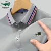 2023 NOVA alta qualidade Lacoste camisetas para homens bordados camisetas masculinas camisa polo masculina camisa polo masculina para homens verão v3qb #