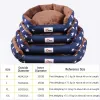 Albums Pet Dog Sofa Bed Washable Round Plush Mat for Small Medium Comfortable Fluffy Cushion Mat Winter Warm Dog Cat House Hot Selling