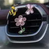 Décor de ventilation de voiture, fleurs, 3 pièces, Clip de fleur, désodorisant, revitalisant, charme mignon coloré