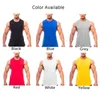 Men's Tank Tops Vest Gym Mens Muscle Sleeveless Slim Fit T Shirt Undershirt Bodybuilding Crew Neck Fitness Brand