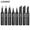 Tips LUXIANZI 14pcs Leadfree Soldering Tip Set For 936 Rework Station Copper Welding Head 900M Electric Soldering Iron Tips