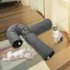 おもちゃ屋内猫のための折りたたみやすいペットトンネルインタラクティブなおもちゃ子猫のスクラッチ抵抗性トレーニングハウスプレイチューブドリルバレル