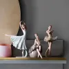 ミニチュアノルディックバレエガール彫像クリエイティブルーム装飾バレエ式バレエ装飾樹脂アートホームデコレーションデスクアクセサリーギフト