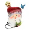 Candle Holders 1 PC European Style Candlestick Holder Iron Art Garden Chultance (Santa Claus Style)